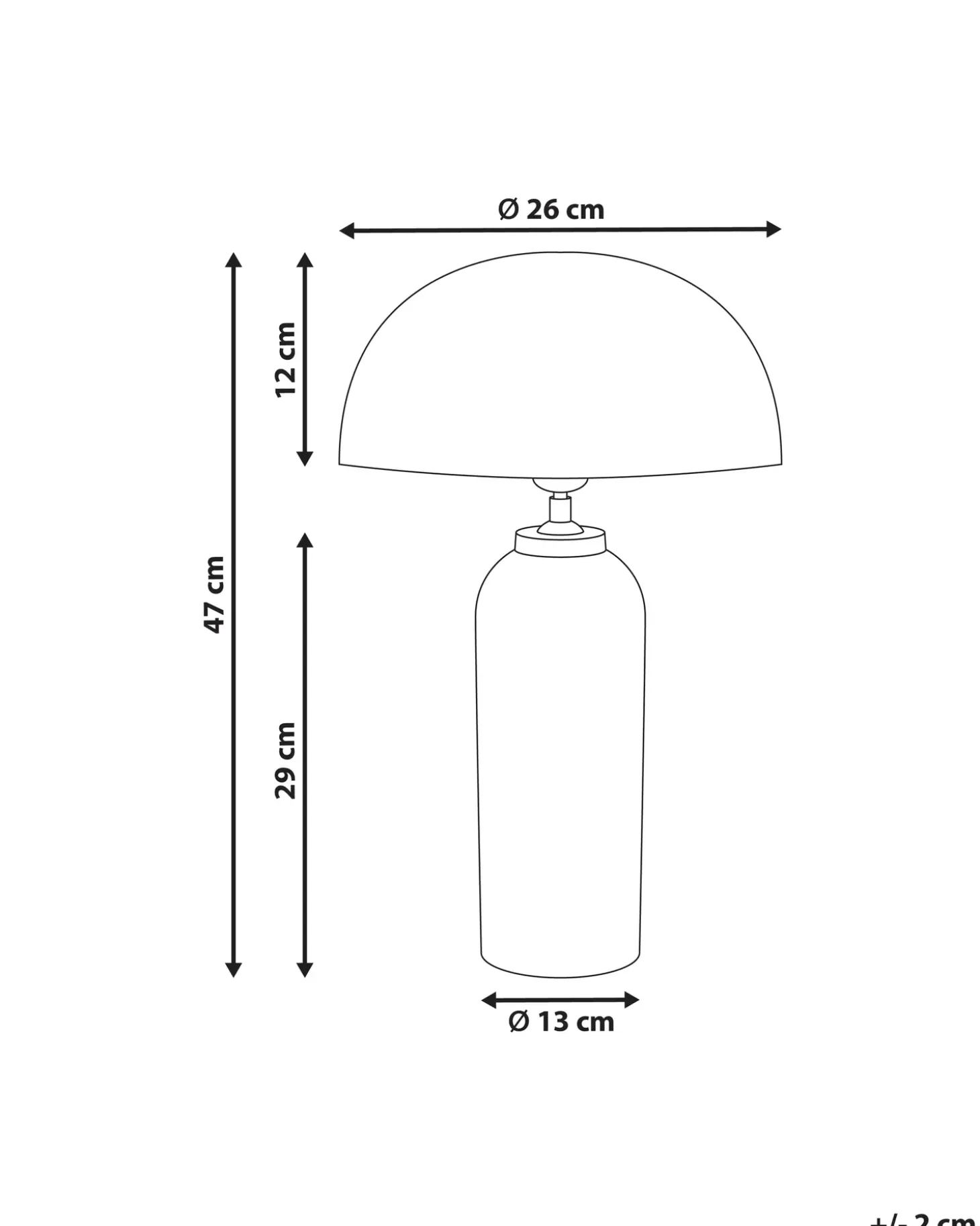 Bordlampe JALANGI Metal Sølv