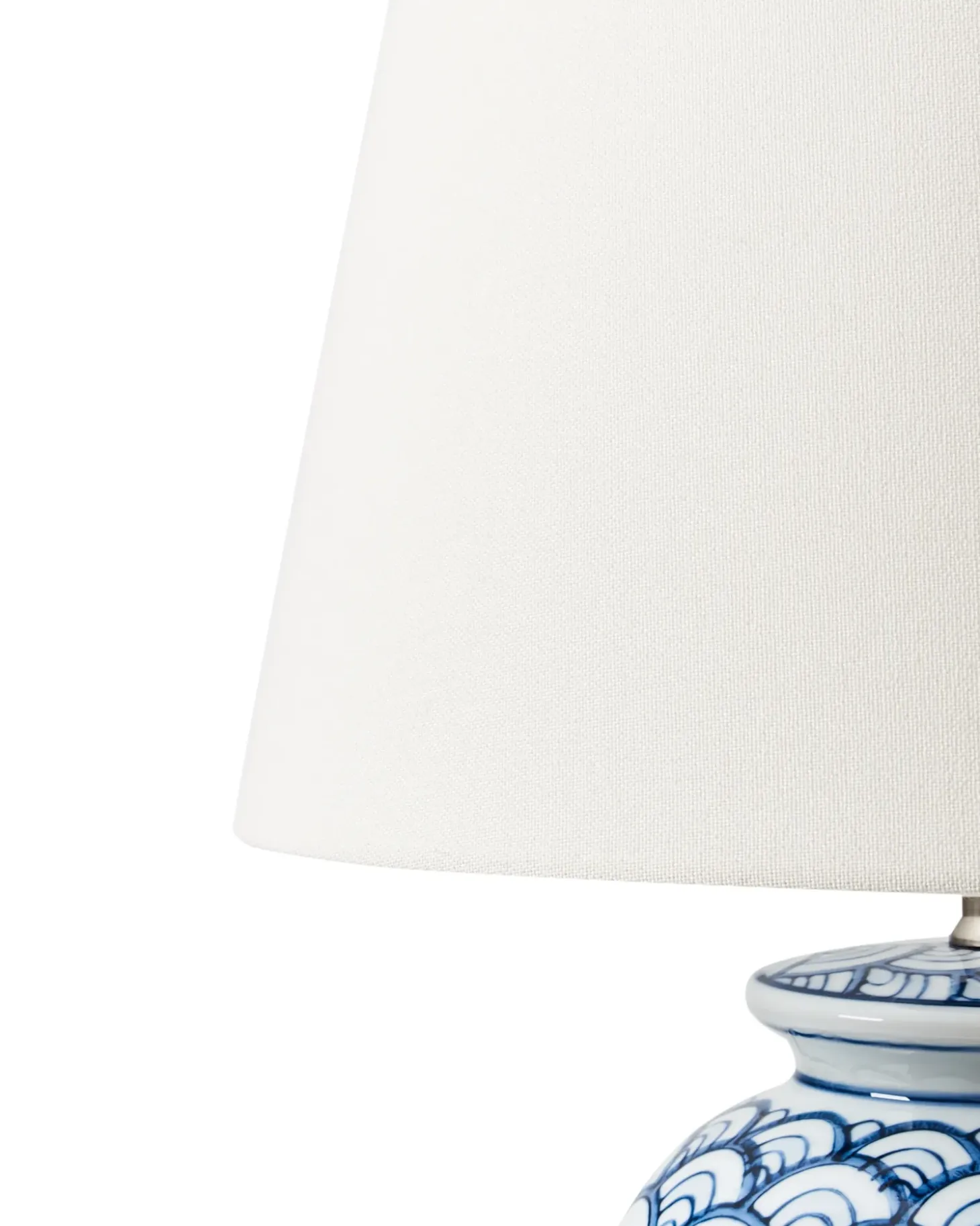 Bordlampe JAUCA Porcelæn Hvid/blå