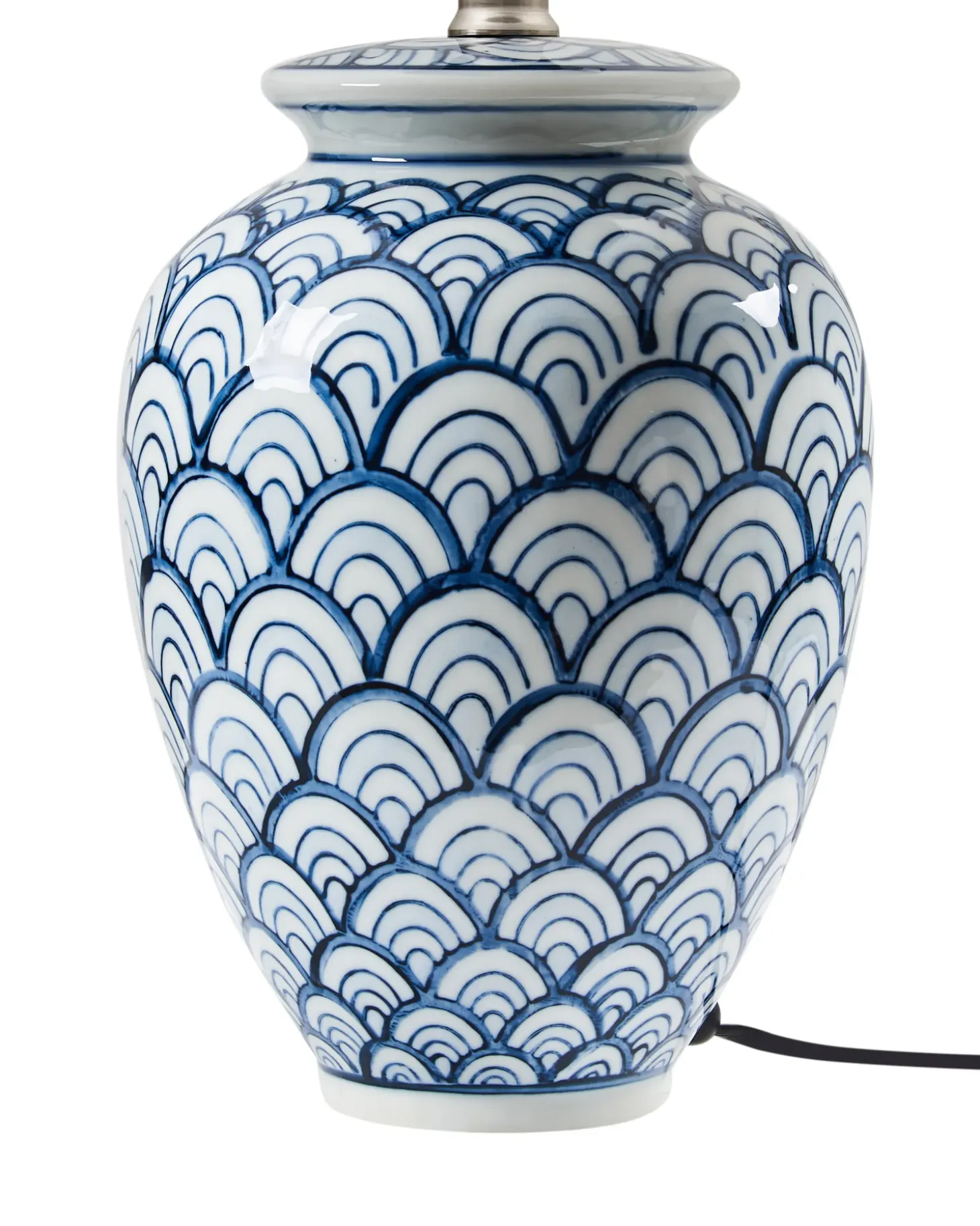 Bordlampe JAUCA Porcelæn Hvid/blå
