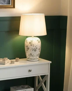 Bordlampe JINNY Keramik Hvid