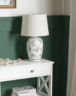 Bordlampe JINNY Keramik Hvid