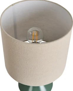 Bordlampe KERULEN Keramik Grøn
