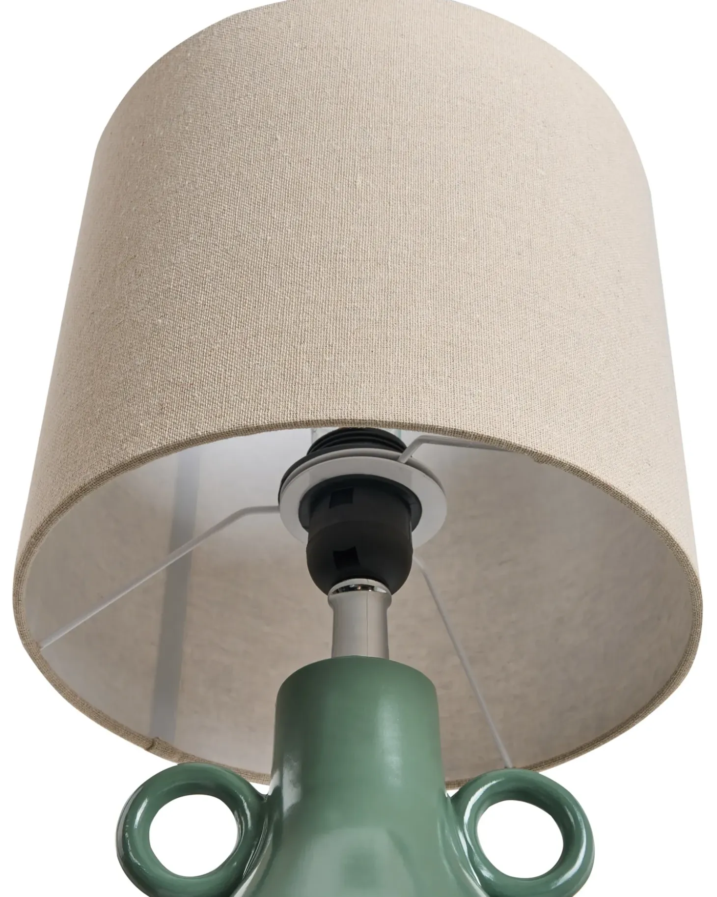 Bordlampe KERULEN Keramik Grøn