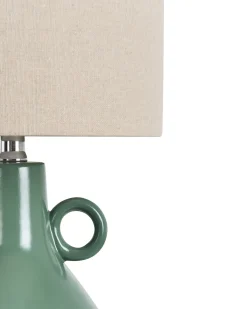 Bordlampe KERULEN Keramik Grøn