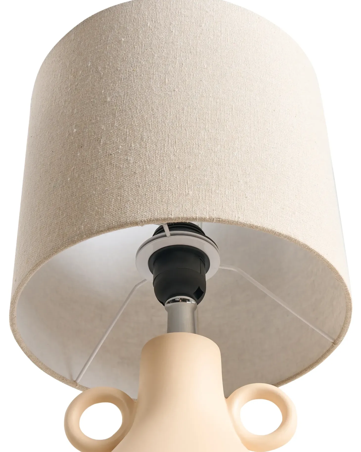 Bordlampe KERULEN Keramik Beige