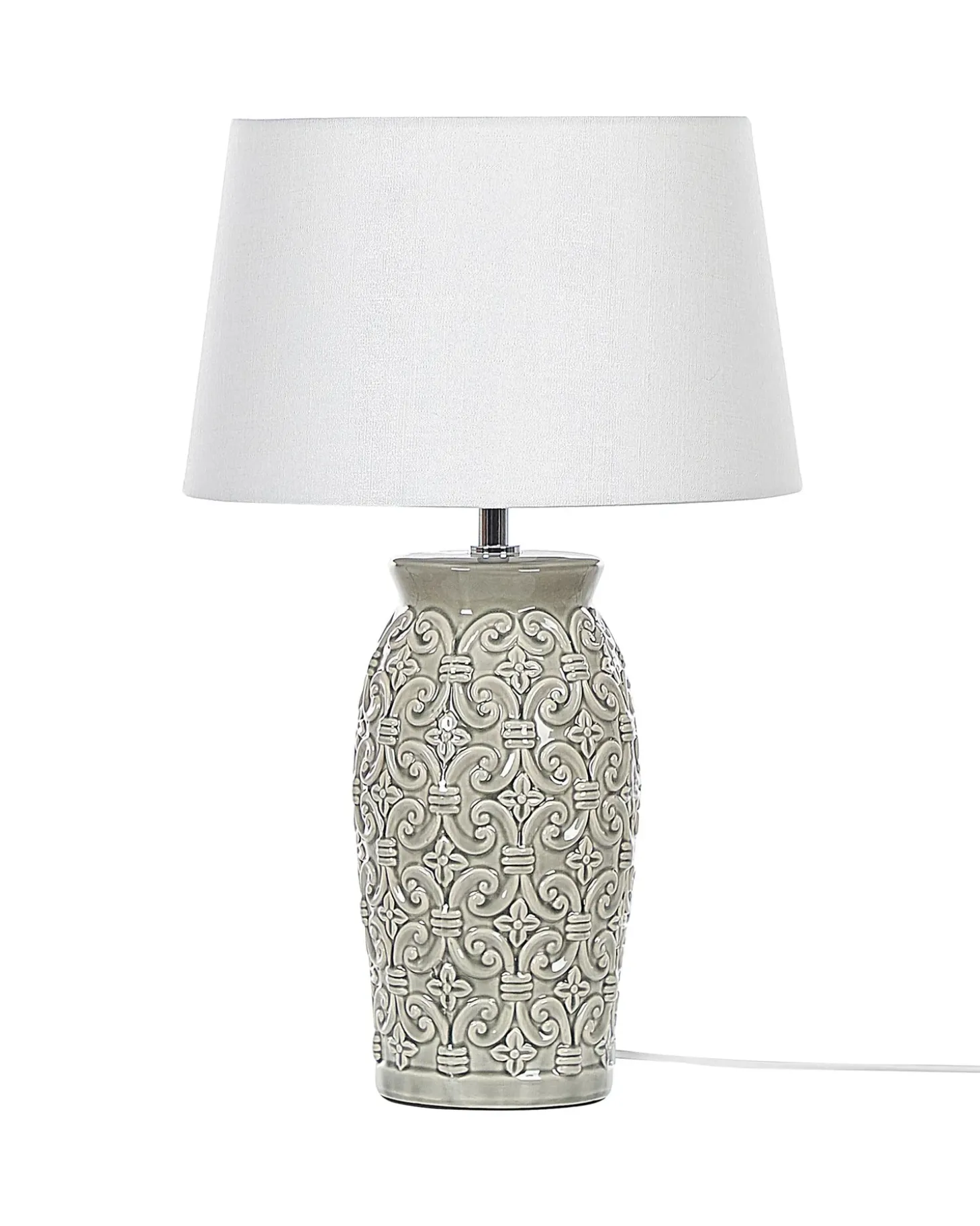 Bordlampe KHOPER Keramik Grå
