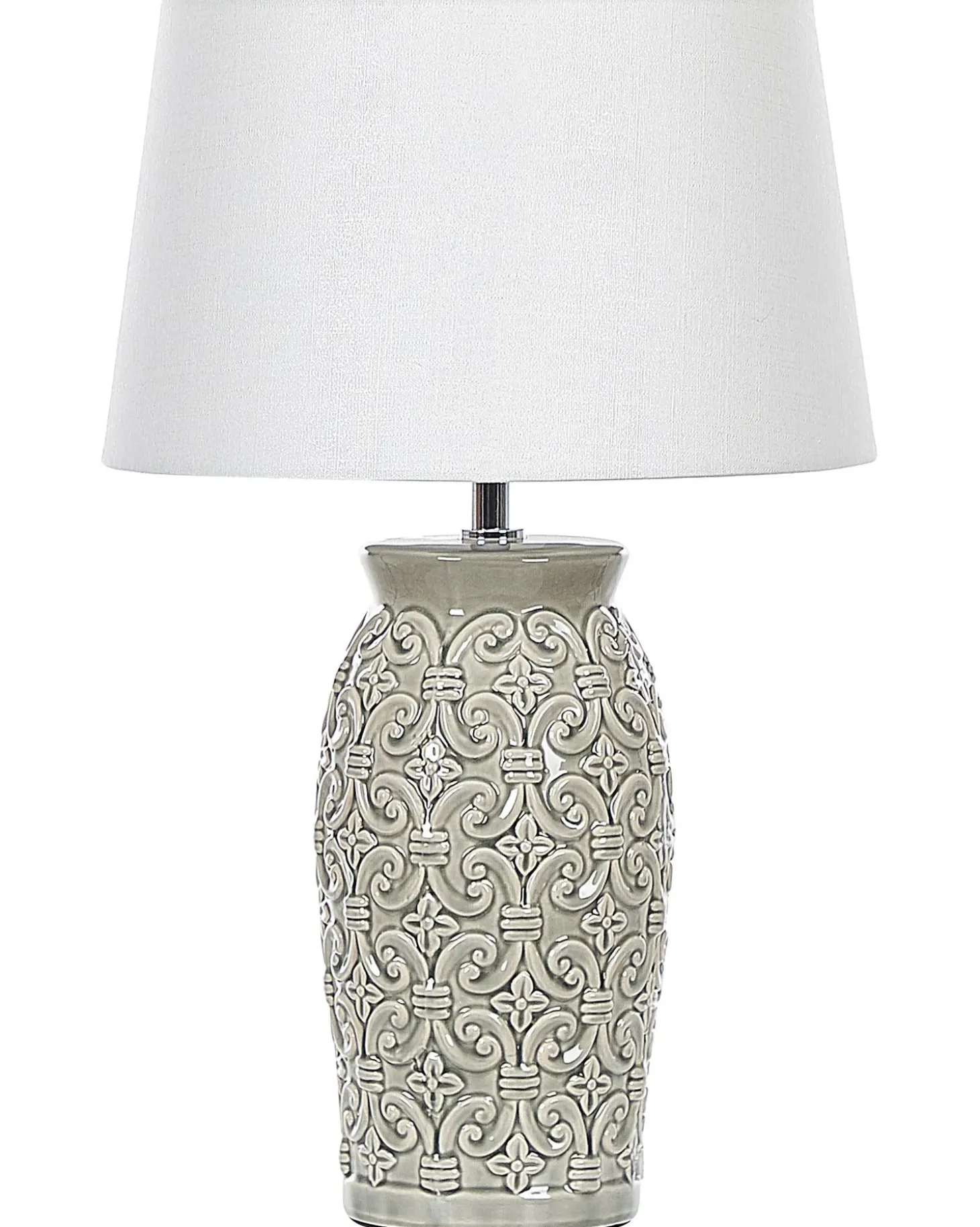 Bordlampe KHOPER Keramik Grå