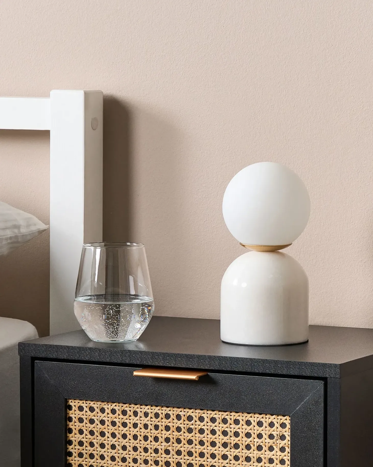 Bordlampe KIWI Sten Hvid