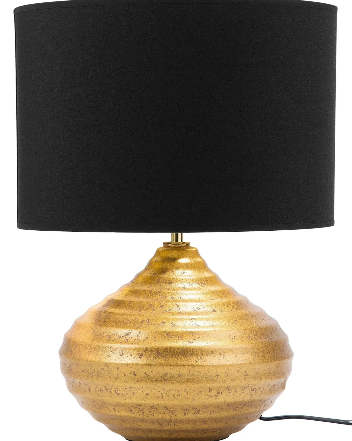 Bordlampe KUBAN Keramik Guld