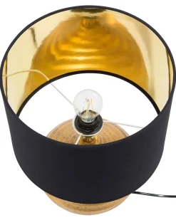 Bordlampe KUBAN Keramik Guld