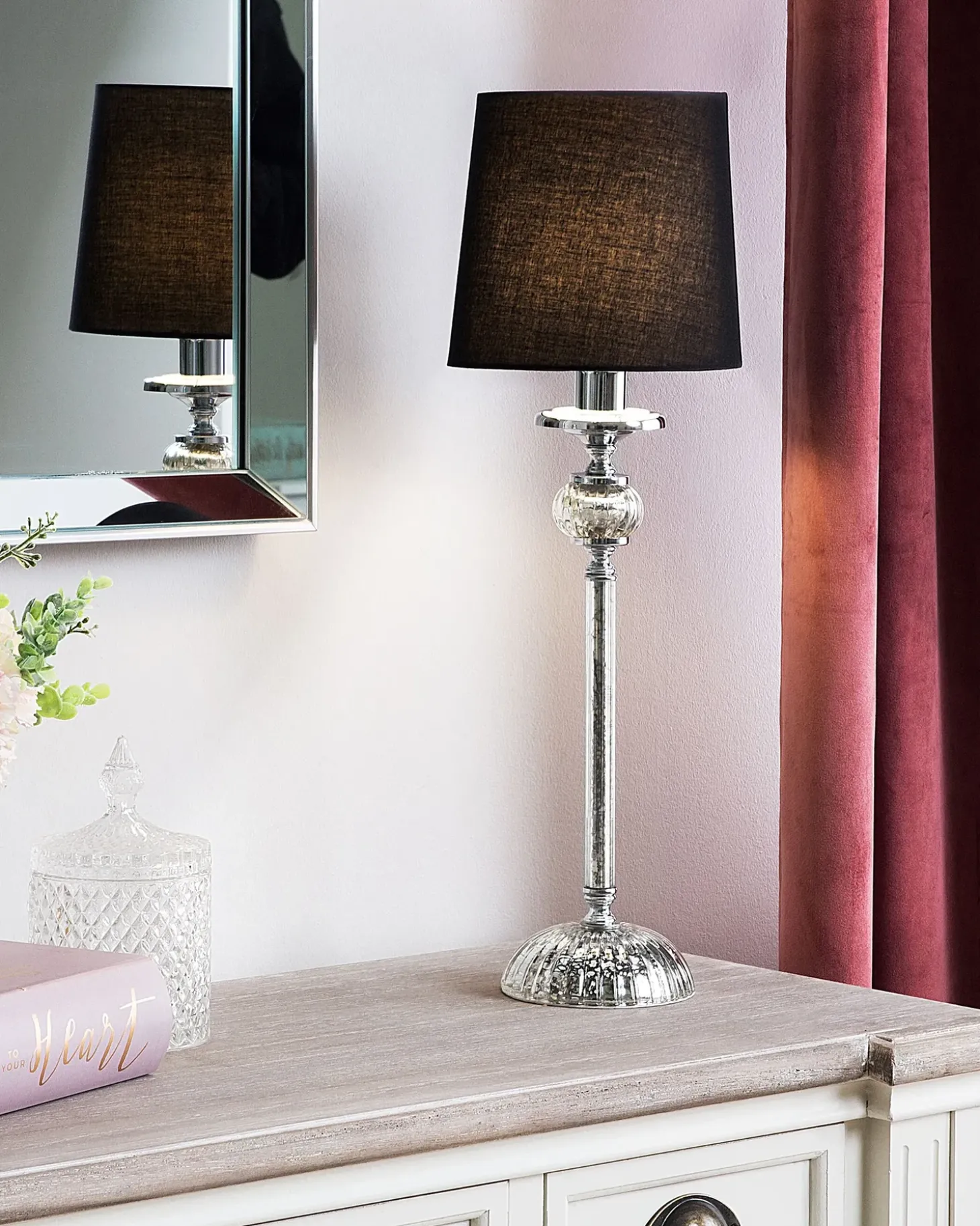 Bordlampe KUBENA Metal Sort