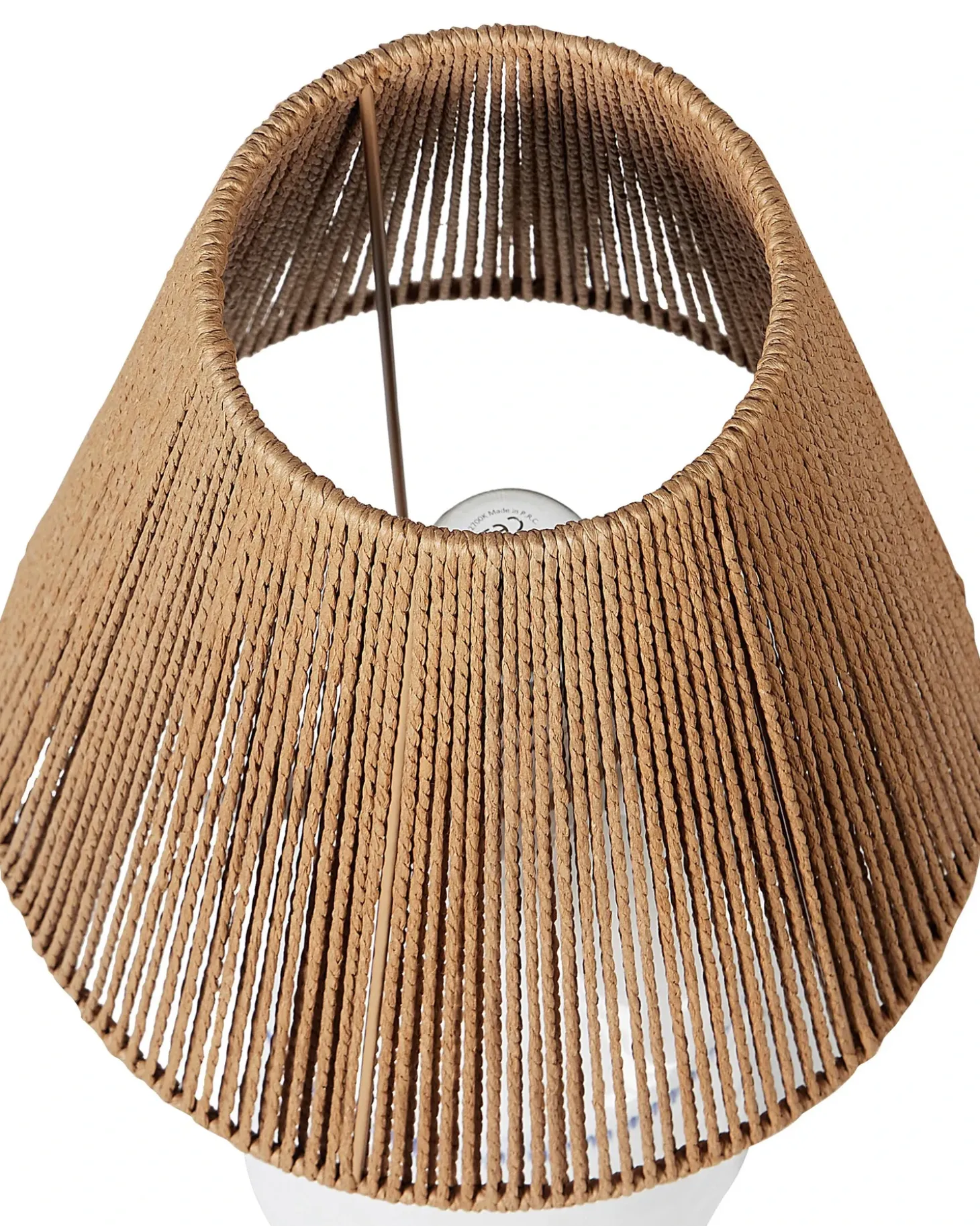 Bordlampe LARISSOS Keramik Hvid