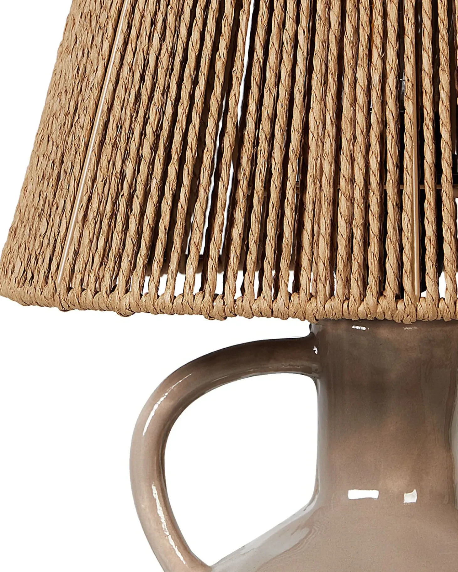 Bordlampe LARISSOS Keramik Brungrå