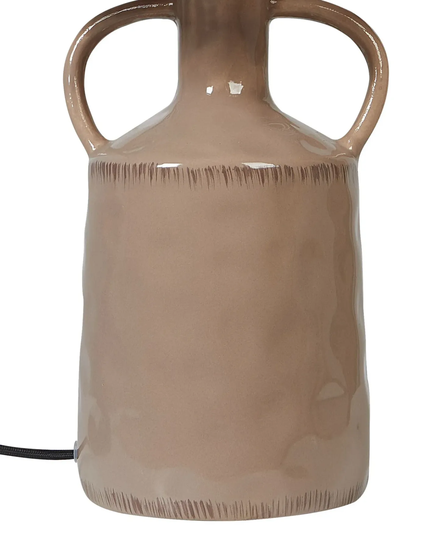 Bordlampe LARISSOS Keramik Brungrå