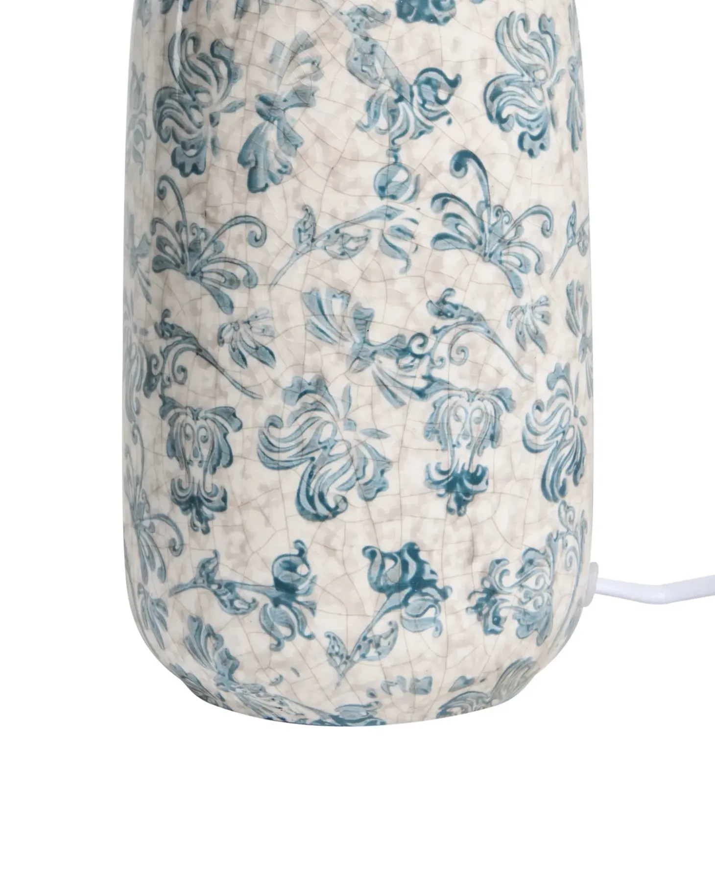 Bordlampe LEMPA Keramik Hvid/blå