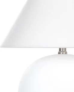 Bordlampe LIMIA Keramik Cremehvid