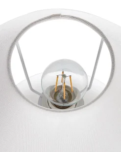 Bordlampe LIMIA Keramik Cremehvid