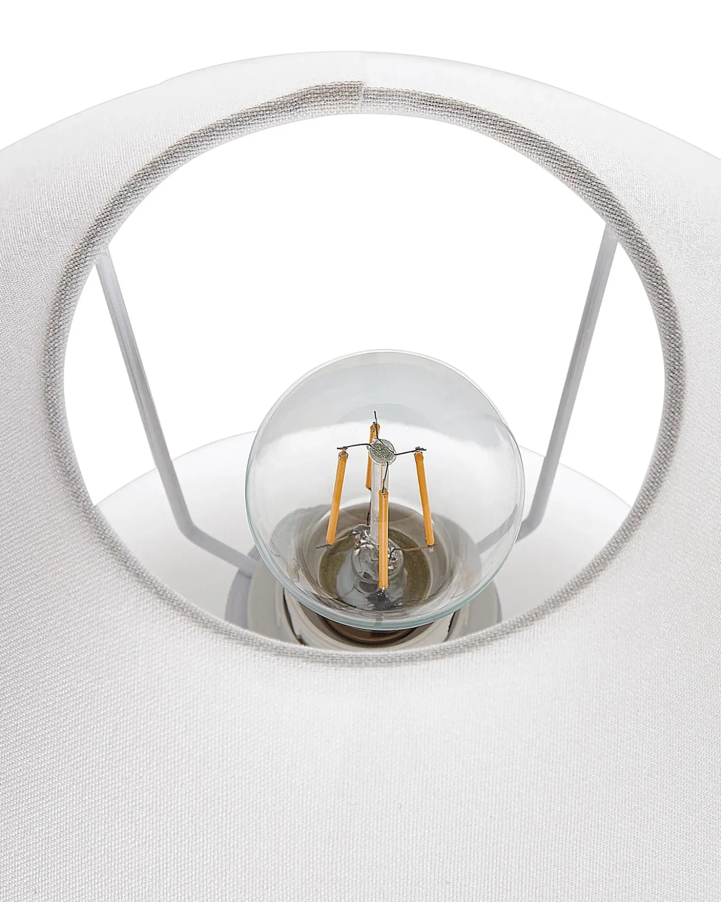 Bordlampe LIMIA Keramik Cremehvid