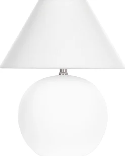 Bordlampe LIMIA Keramik Cremehvid