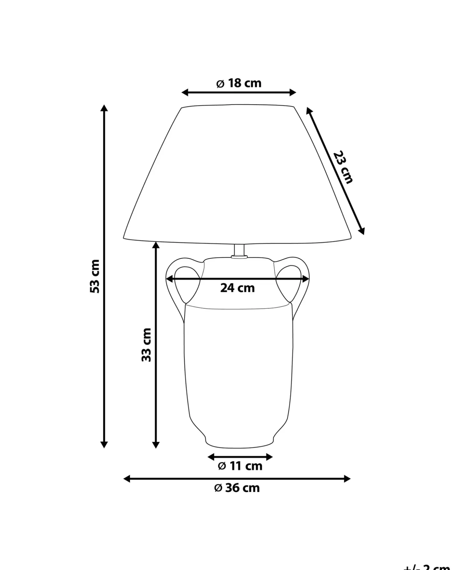 Bordlampe LIMONES Keramik Grøn