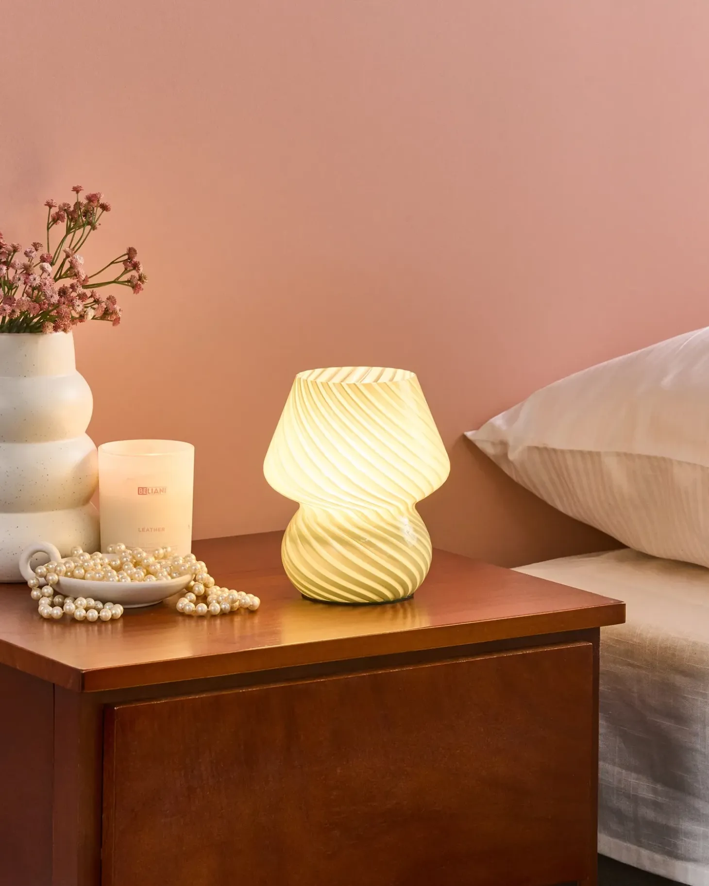 Bordlampe LOBO Glas Grøn