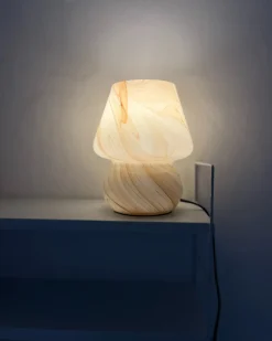 Bordlampe LOBO Glas Hvid