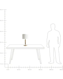 Bordlampe LOKY Metal Messing