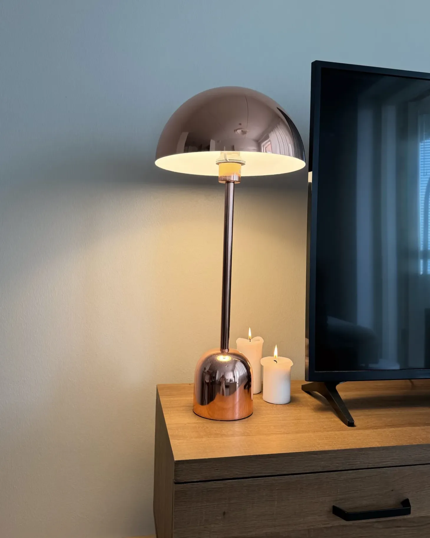 Bordlampe MACASIA Metal Kobber