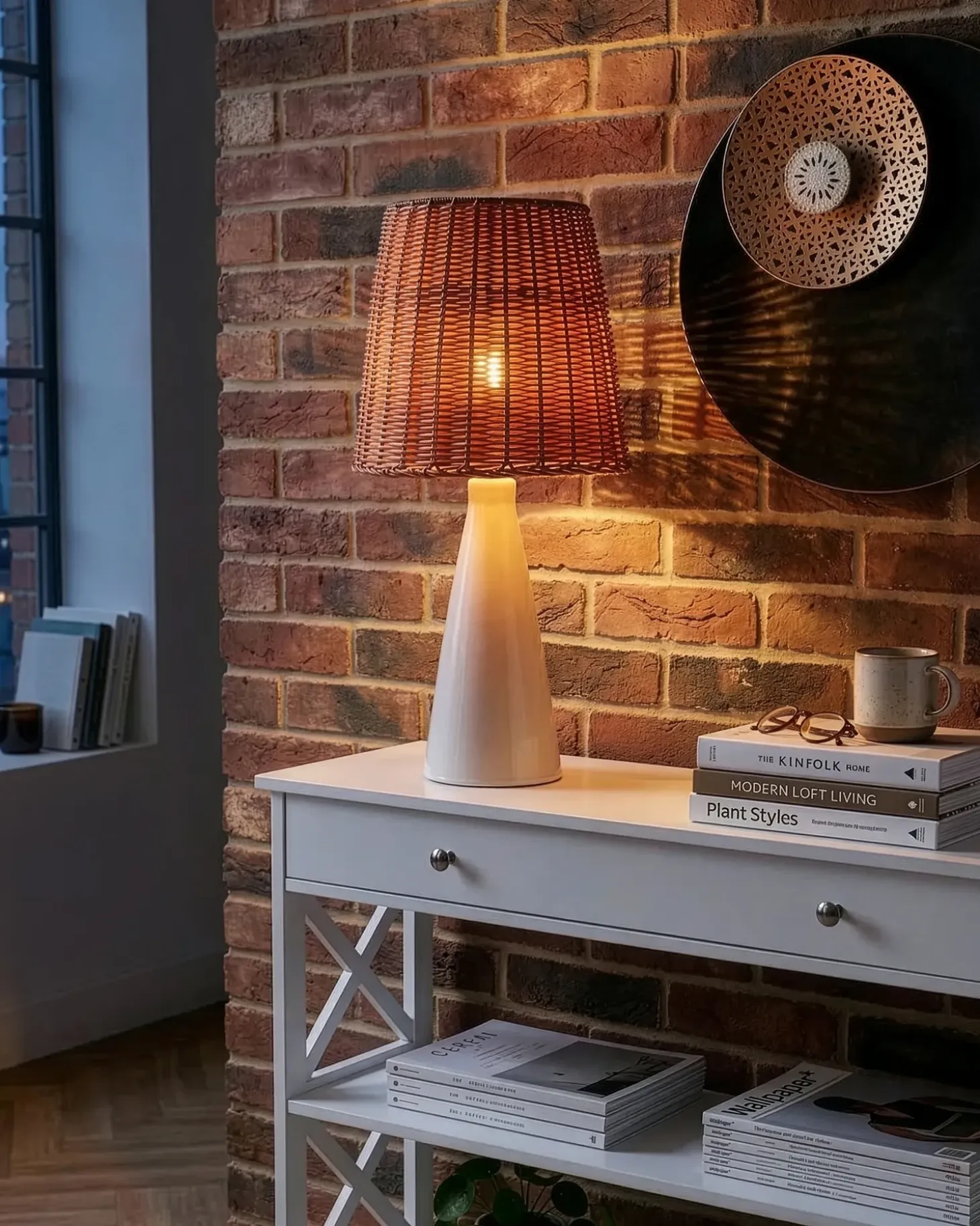 Bordlampe MADURU Keramik Hvid