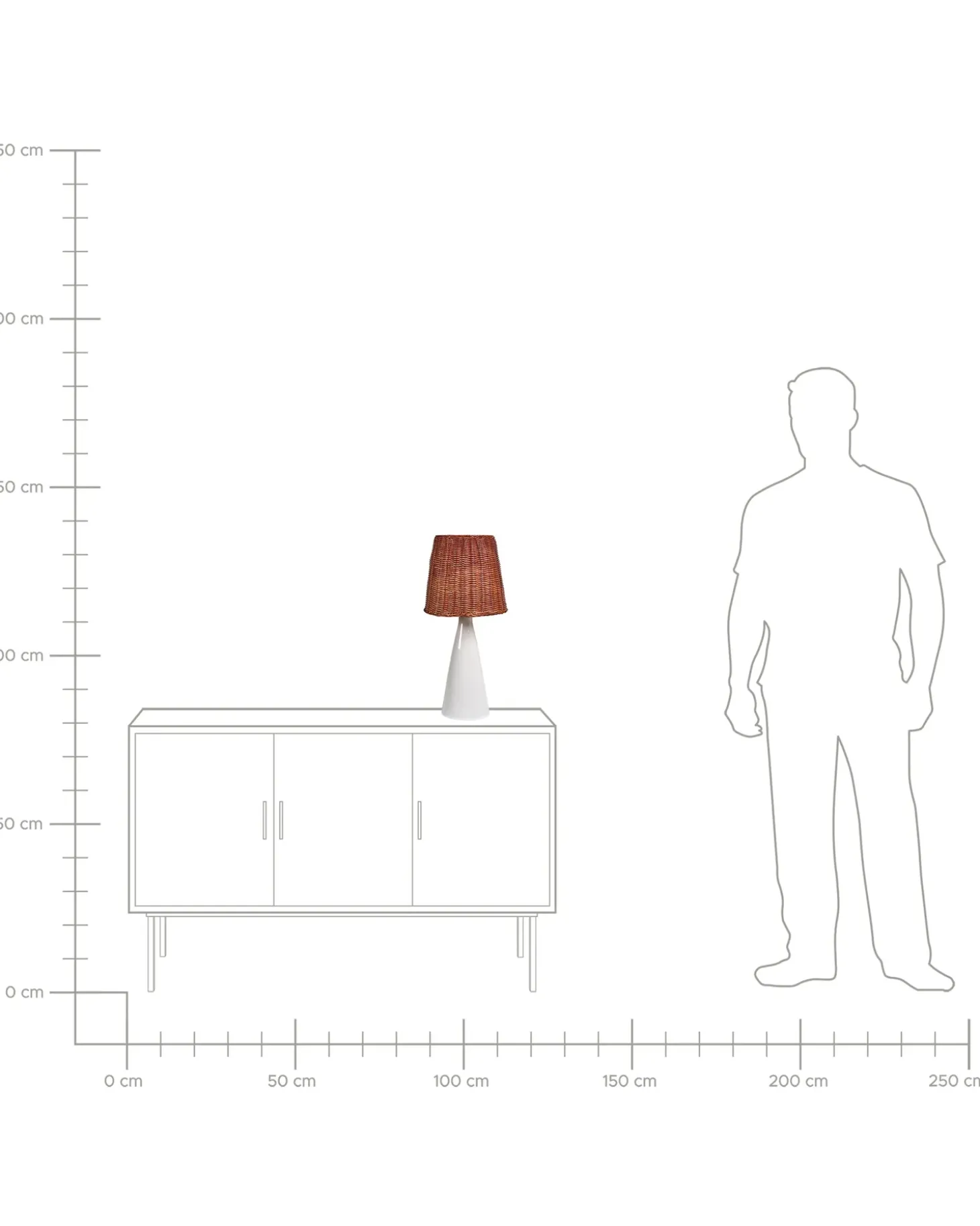 Bordlampe MADURU Keramik Hvid