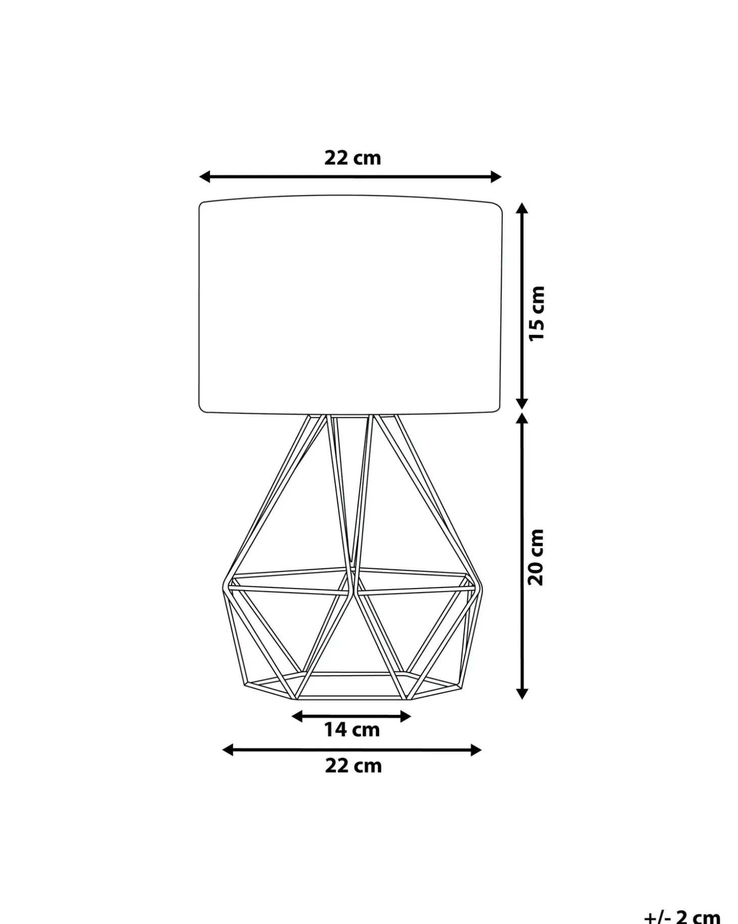 Bordlampe MARONI Metal Sort