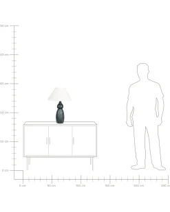 Bordlampe MATINA Keramik Hvid