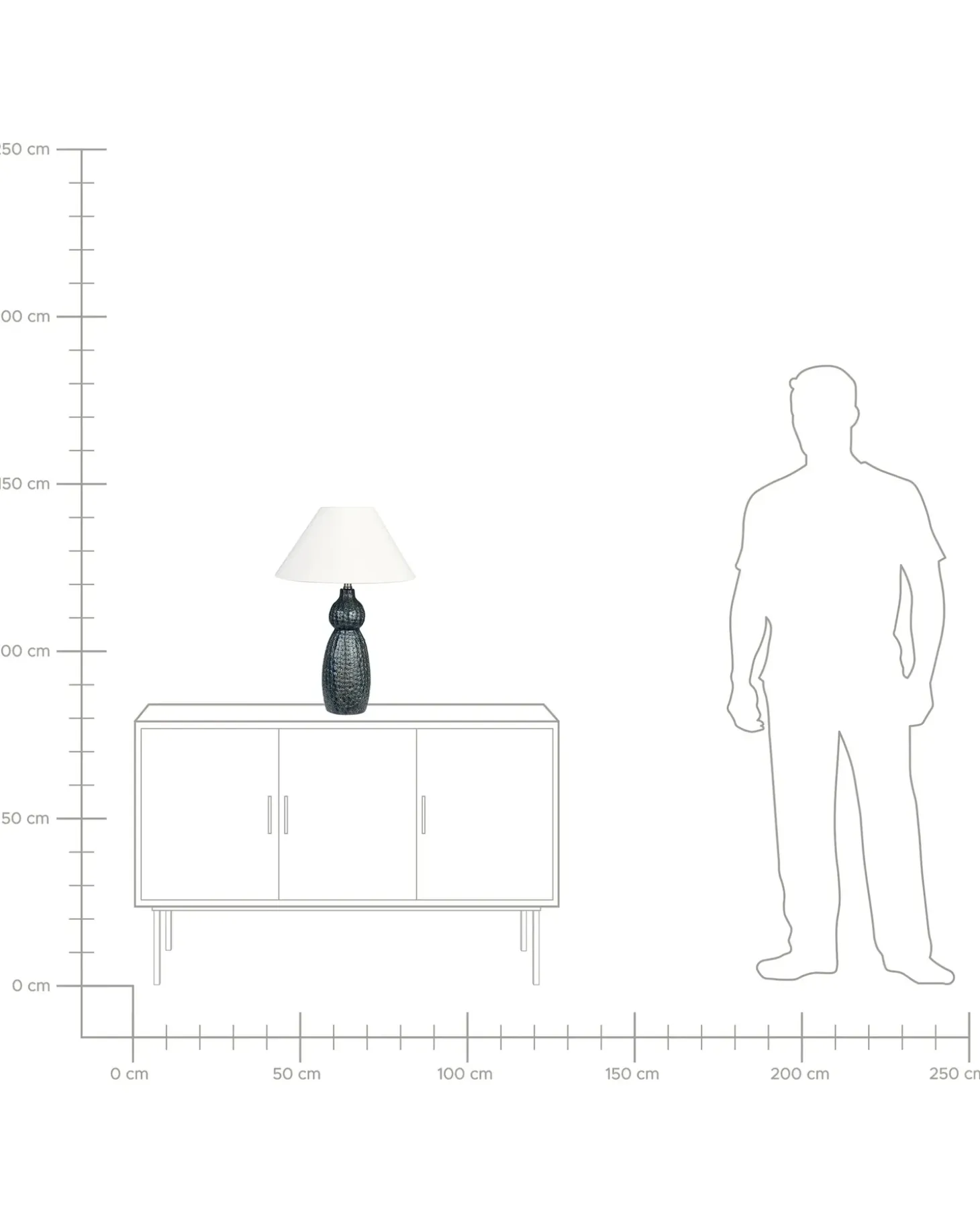 Bordlampe MATINA Keramik Hvid