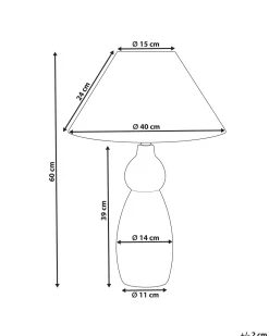 Bordlampe MATINA Keramik Sort