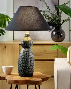 Bordlampe MATINA Keramik Sort