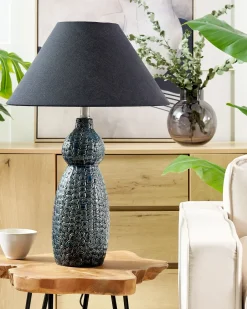 Bordlampe MATINA Keramik Sort