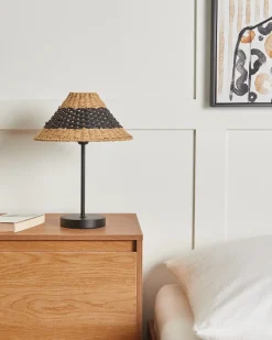 Bordlampe MOMBA papirreb Sort