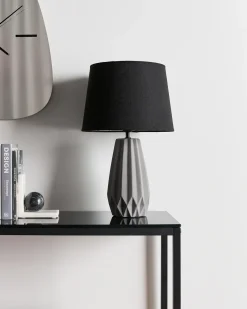 Bordlampe MONTAGUA Keramik Grå