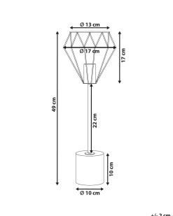 Bordlampe MOONI Metal Messing