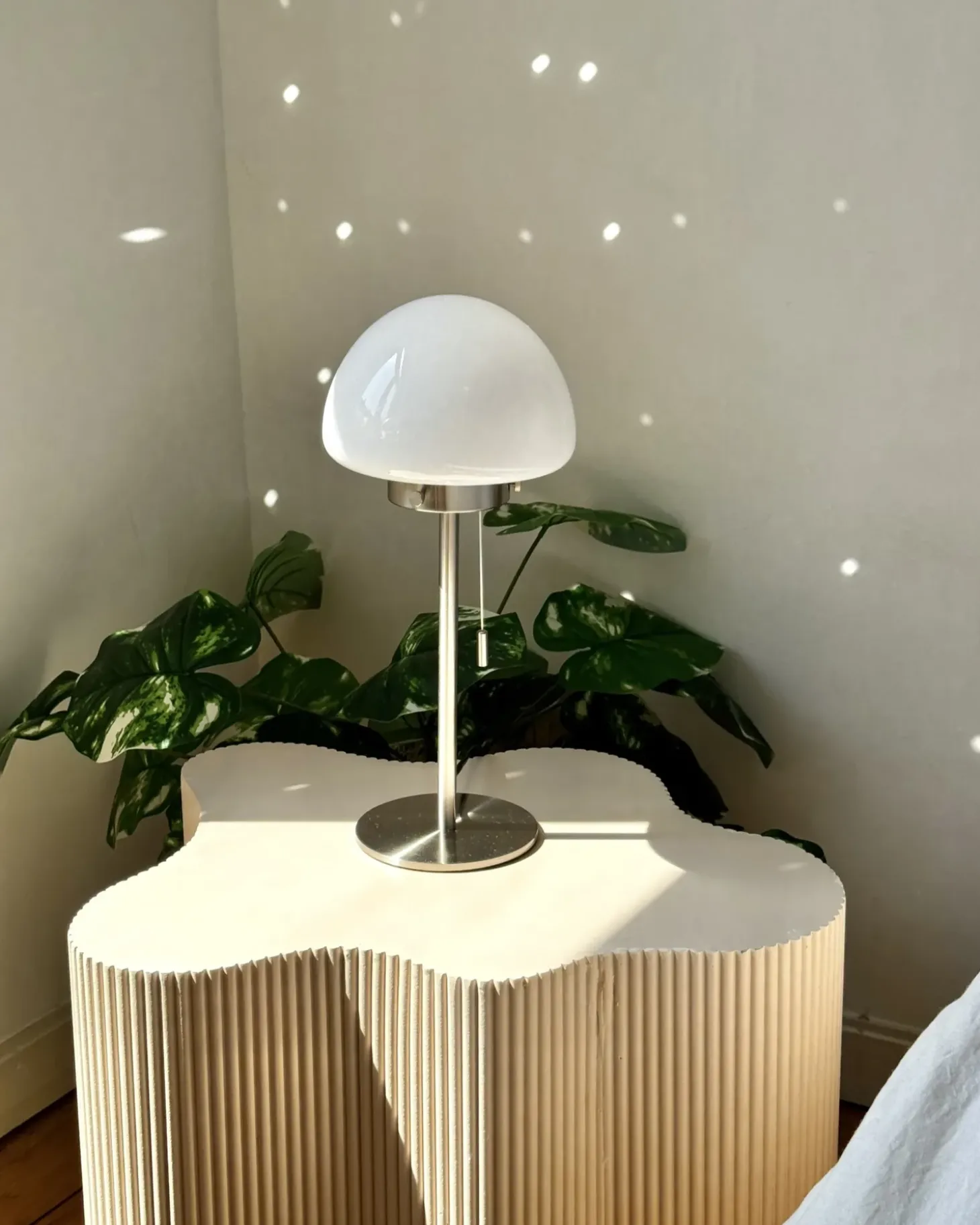 Bordlampe MORUGA Metal Sølv