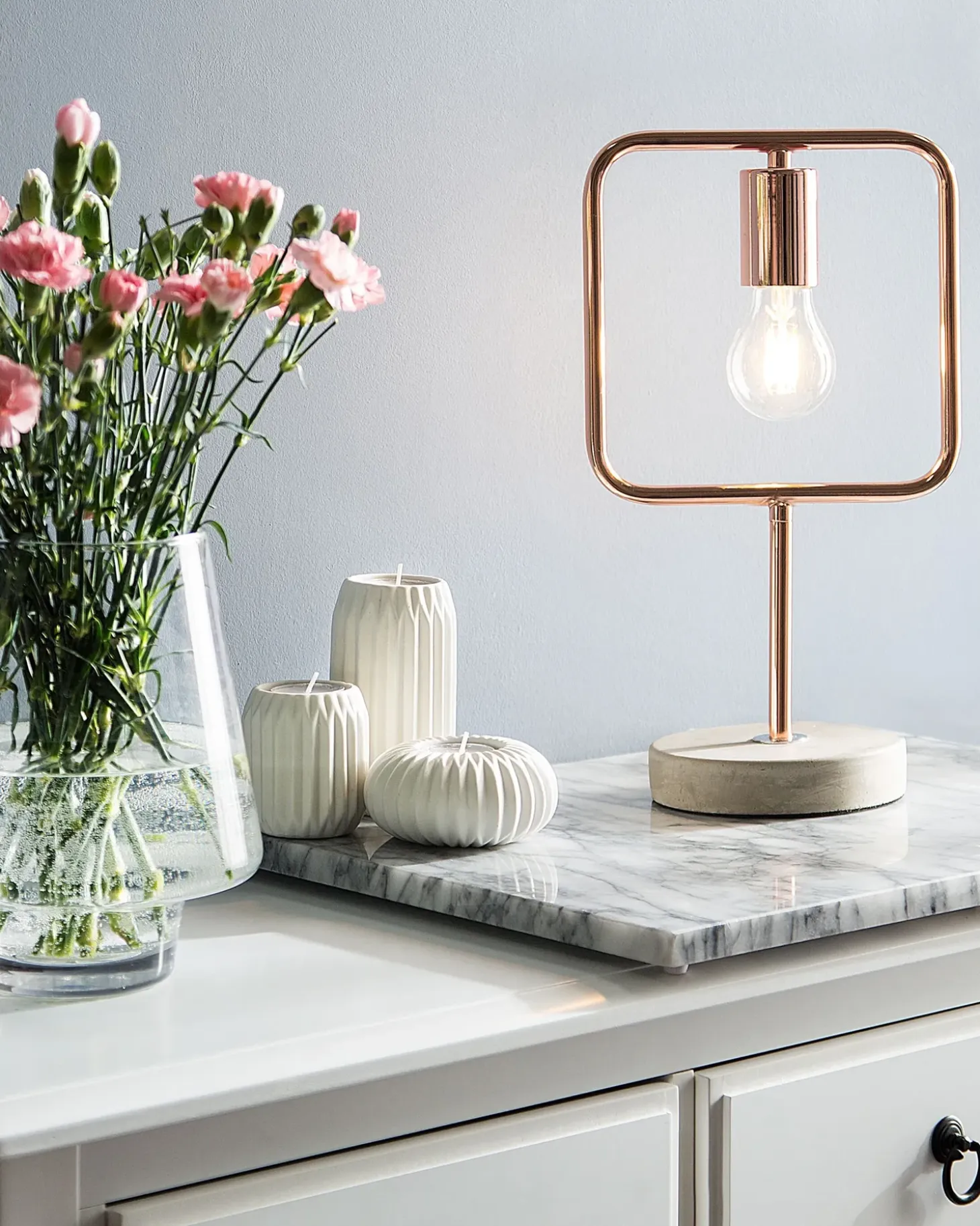 Bordlampe MUNDO Metal Kobber