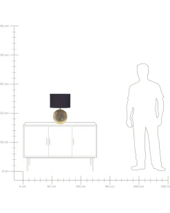 Bordlampe NASVA Keramik Guld