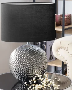 Bordlampe NASVA Keramik Sølv