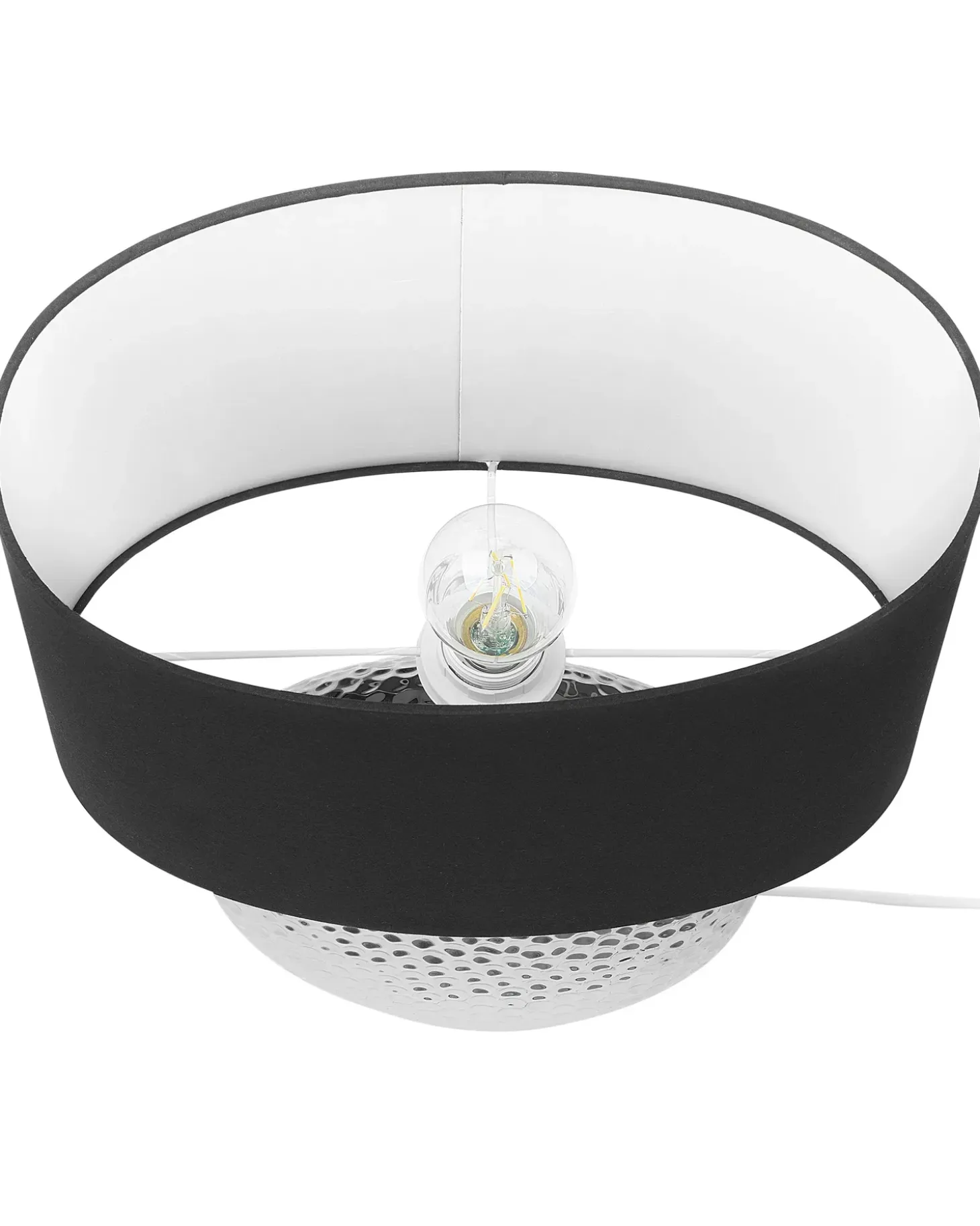 Bordlampe NASVA Keramik Sølv