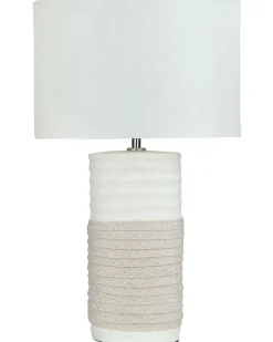 Bordlampe NAVIA Porcelæn Lys Beige
