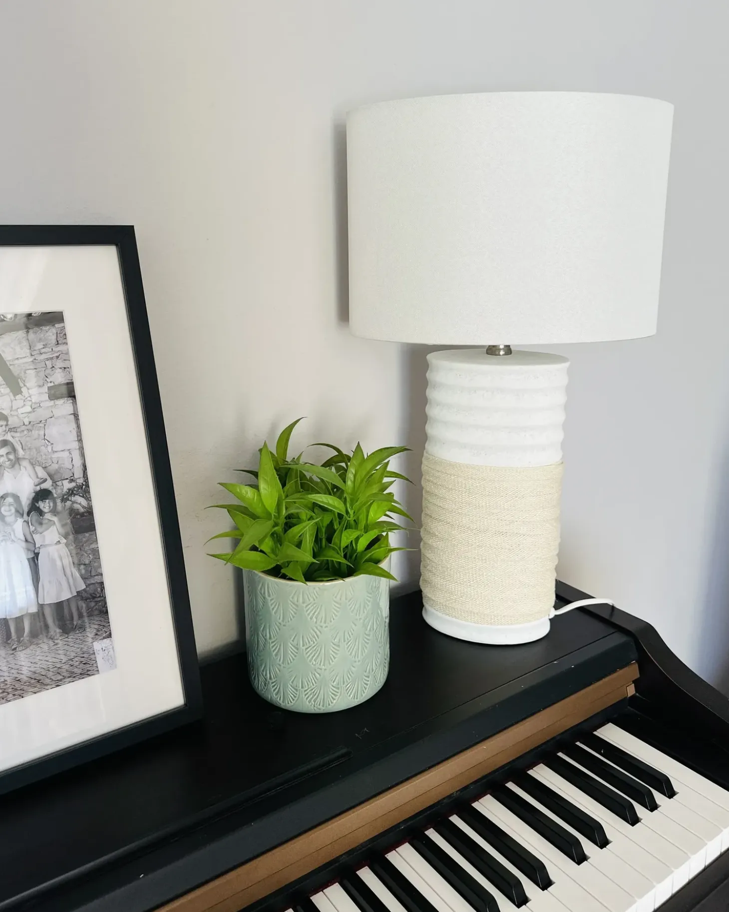 Bordlampe NAVIA Porcelæn Lys Beige