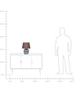 Bordlampe NEIRA Porcelæn Brun