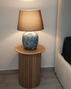 Bordlampe NEIRA Porcelæn Brun