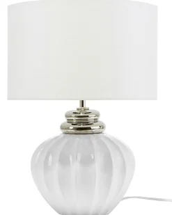 Bordlampe NERIS Keramik Cremehvid