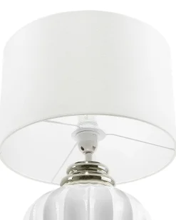 Bordlampe NERIS Keramik Cremehvid